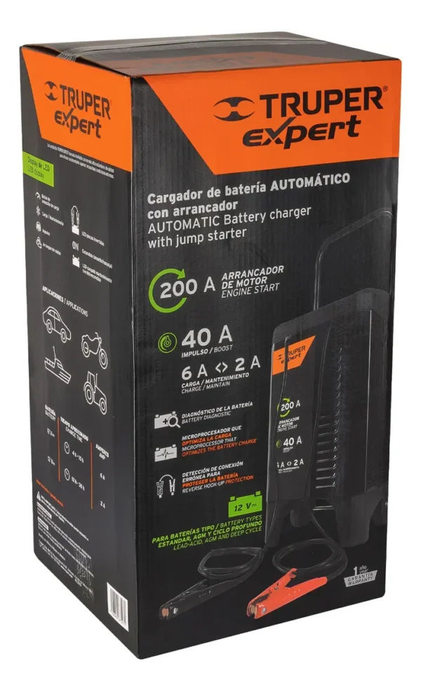 Cargador De Baterías Carba-200x Truper 19589
