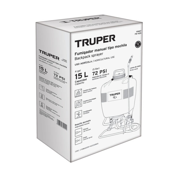 Aspiradora de sólidos y líquidos TRUPER 6 gal (23 L), tanque plástico
